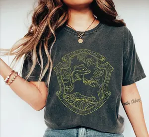 Yellow House Shirt, Wizard School Shirt, Wizard House Tshirt, Universal Studios Shirt, Magic School Shirt, Magical Tee, Hflpuf