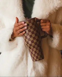 HYDROJUG Original Traveler 40 oz Coffee Mug with Double-Layer Stainless Steel Cap and Lid, Leak-Proof Design, Rubber Base - Suitable for Sports, Travel, and Outdoor Activities.