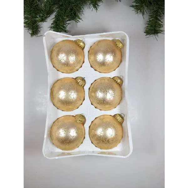 Vintage Krebs Gold Victorian Christmas Ornaments