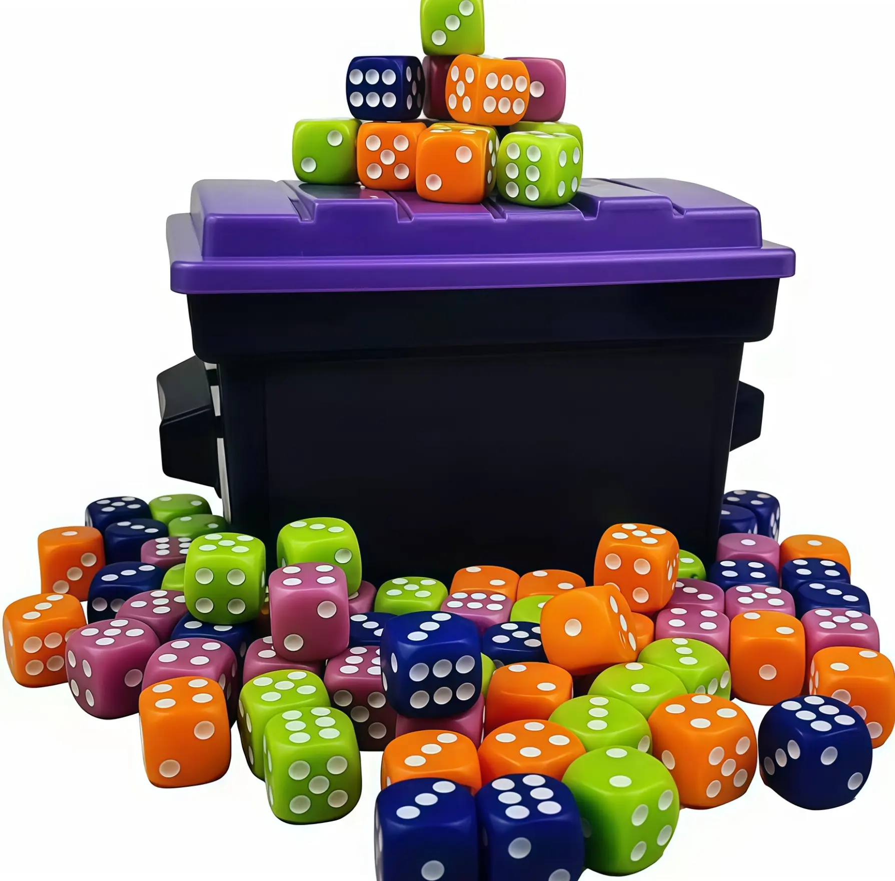 Family Dice Board Game, 2-4 Player Convenient Toys & Hobbies Game with Colorful Dice Set, Dumpster for Exciting Gameplay