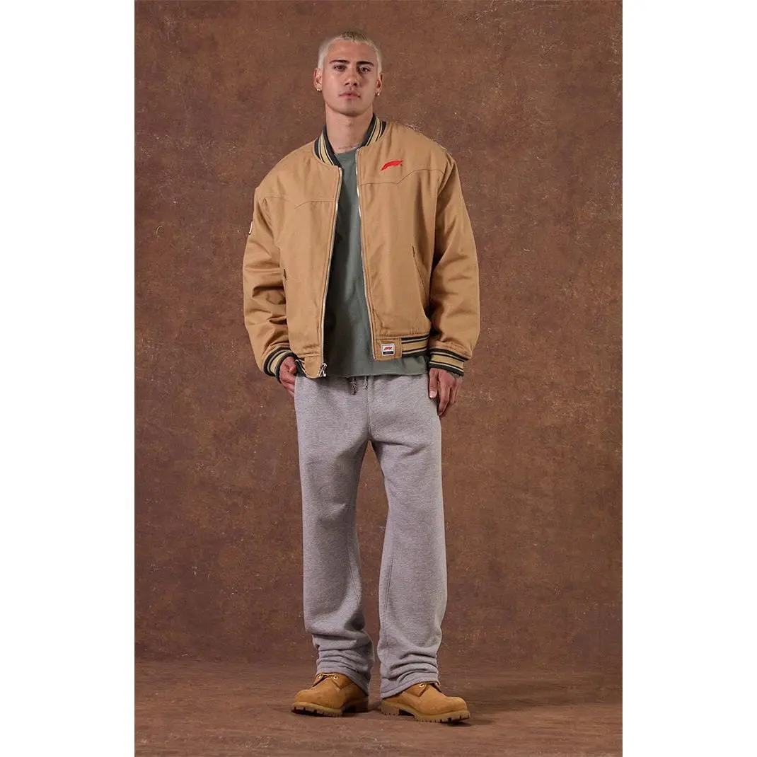 Pacsun Men's Gray Johnny Fleece Straight Sweatpants