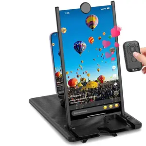 5-In-1 Vertical Screen Amplifier HD Version with Bluetooth-compatible Remote, 3D Foldable Smartphone Stand, Compatible with All Phones