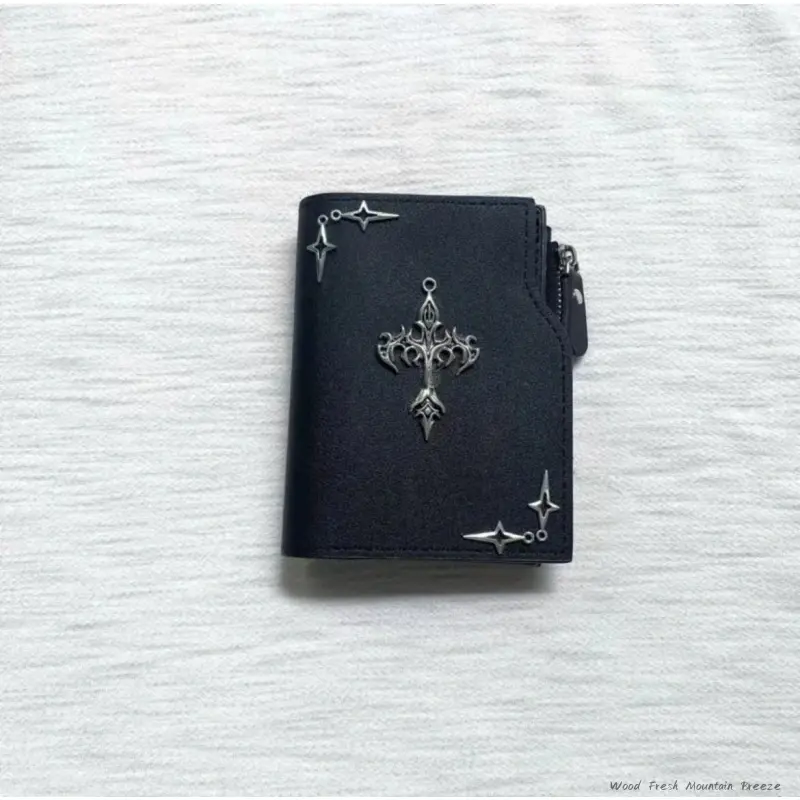Gothic Punk Rock Espar Men's Wallet CustomHandmade Genuine Wallet With Many  14.99