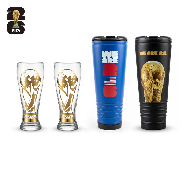Rowdy Cup+Trophy Glass Beer set3