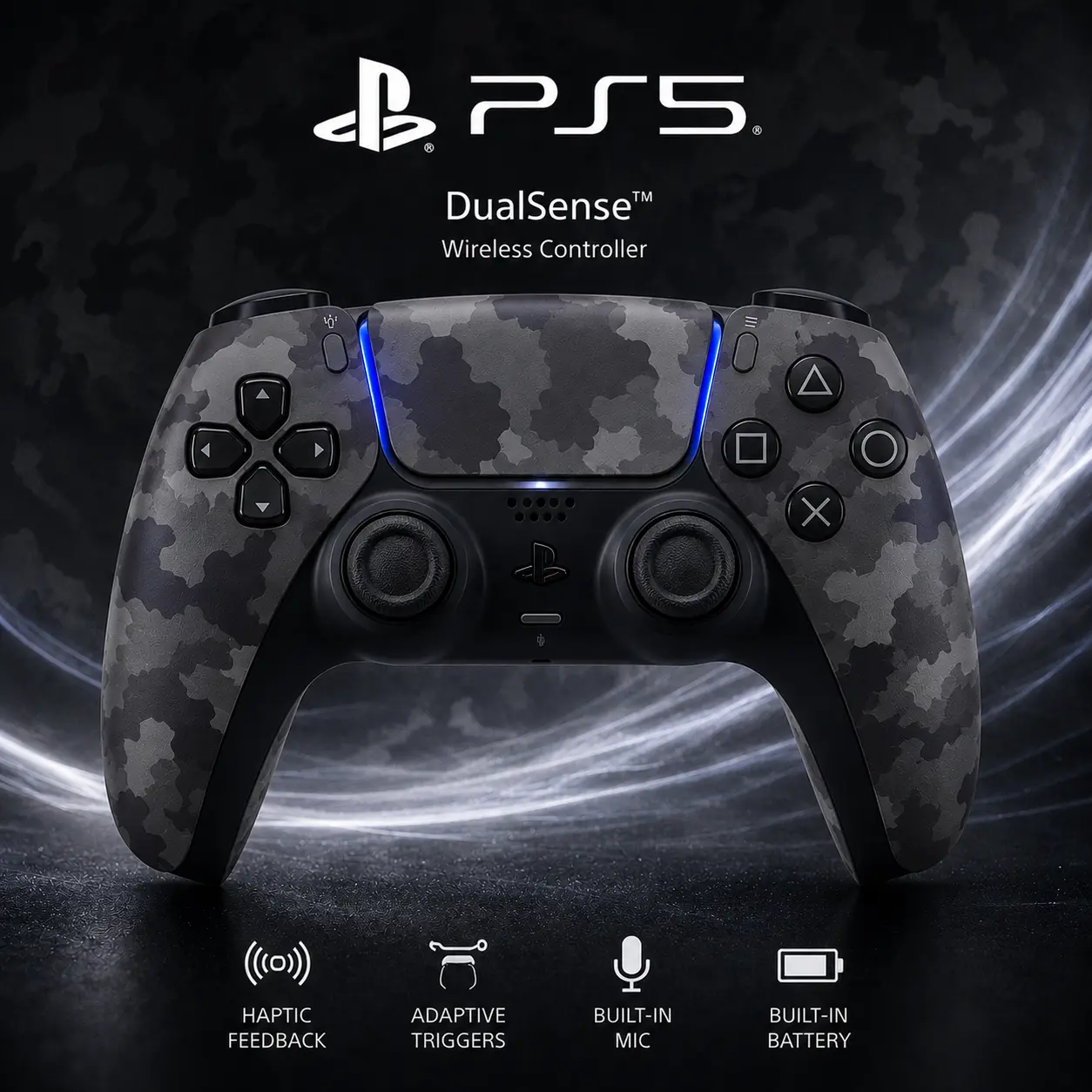 SONY Official PlayStation 5 DualSense Bluetooth Wireless Gaming Controller - Compatible Accessory for PS5 Consoles