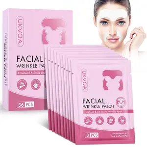 Rvlaim Forehead & Smile Line Wrinkle Patches | Overnight Facial Skincare with Hyaluronic Acid, Aloe, Collagen & Vitamin E | 36pcs