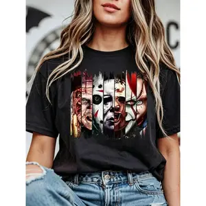 Horror Villain Collection Fitted T-Shirt, Classic Kill