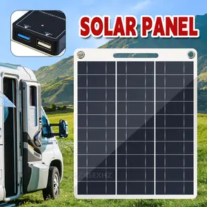 10W Portable Solar Panel Outdoor Lightweight Portable Solar Charger for Camping, RV, Boat, Hiking, Backpacking, Cell Phone, Mobile Power, Emergency Energy