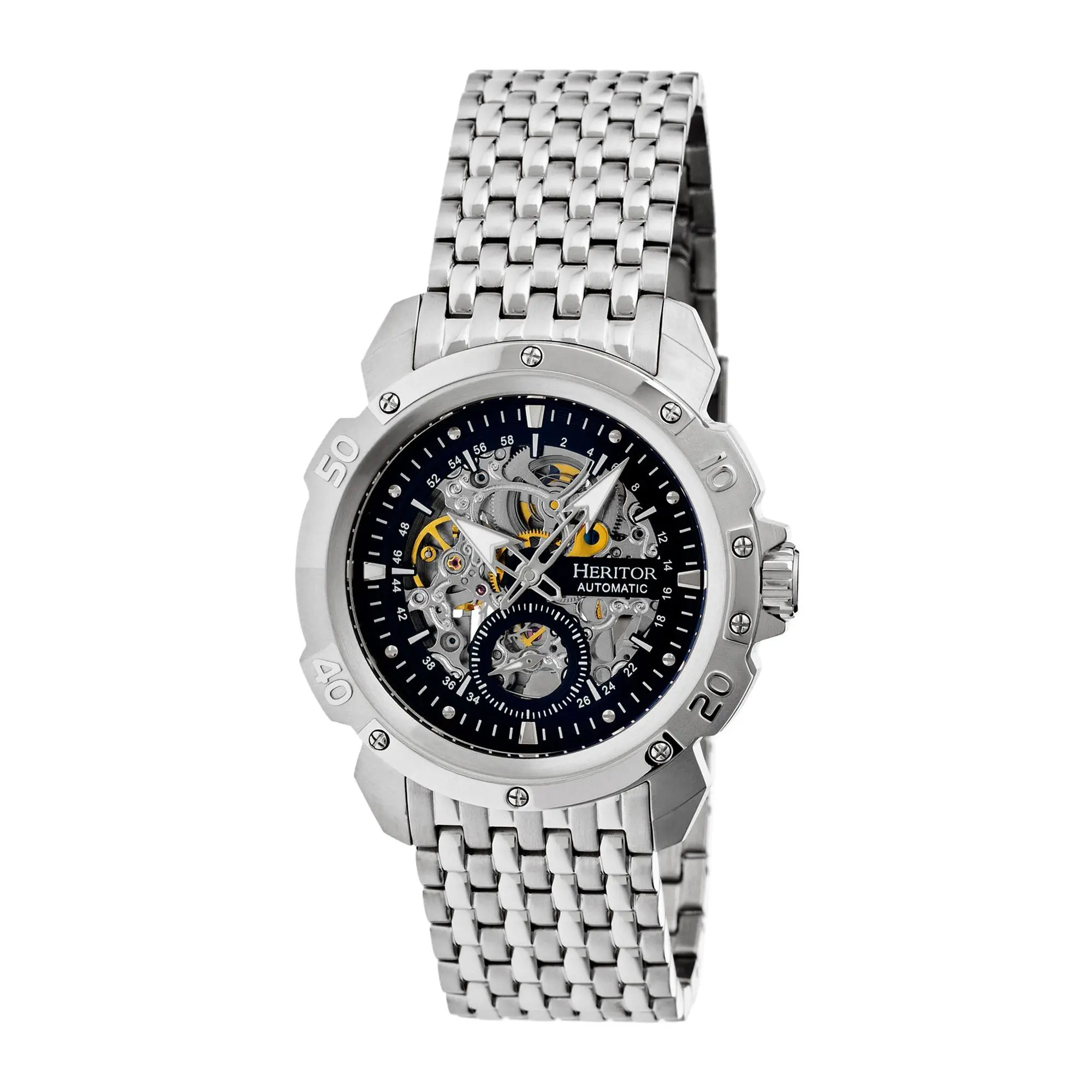 Heritor Automatic Men's Conrad Stainless Steelkeleton Watch Heritor Automatic Men's Conrad Stainless Steelkeleton Watch
