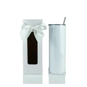 20OZ SUBLIMATABLE SKINNY EDGE TUMBLER GIFT SET Drinkware Flasks