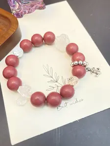 12MM Rose Floral incense aromatherapy bracelet for Love and relationship Rose+Iris+Cross+Tree of life