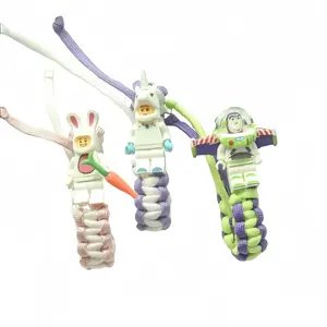 DISNEY Buzz Lightyear Braided Bracelet – Green & Purple Rope, TOY STORY Inspired Kids Fashion Accessory