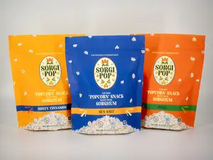 SorgiPop 3 Bag Bundle - Sea Salt, Pizza, and Honey Cinnamon Popcorn Snacks, Clean & Addictively Light, No Artificial Ingredients, Perfect Everyday Snack