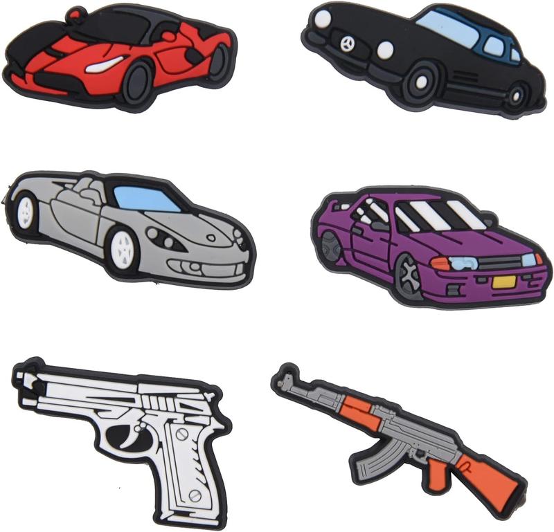 Lot of 30, 50, 100pcs Kid's Lovely Cartoon Shoe Charms Men Women Shoes Decoration for Boys Girls Birthday Gifts