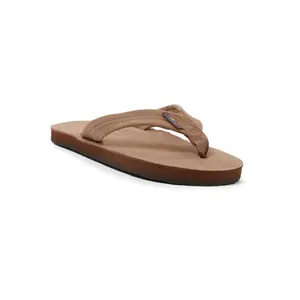 Rainbow Women's Single Layer Premier Leather with Arch Support and a Narrow Strap Sandal Classic Footwear Shoe