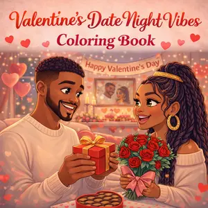 Valentine’s Date Night Vibes Coloring Book A Cozy & Creative Coloring Book for Couples Celebrating Love Through Shared Moments, Fun Activities, and Togetherness