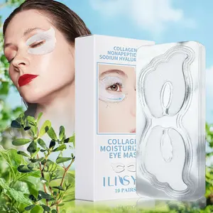 Ilisya Collagen Eye Mask Patch, Under Eye Patches, Hydrating Moisturizing, Improves Dry Skin, 360 Degree Care, Travel Portable, Perfect as a Black Friday or Christmas gift