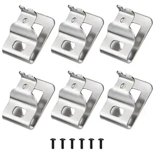 Belt Clips for Dewalt, 6pcs 304 Stainless Steel Drill Tool Clips with Screws for Dewalt N268241 N086039 Fit for 20V Power Tools for DCD980 DCD985 DCD980L2 DCD985L2