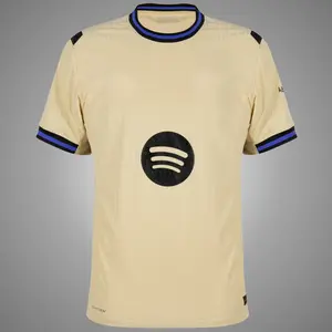 Beige Color BAR Away 25/26 Soccer Jersey, BAR Beige Color 25/26 Away Edition Short Sleeve Soccer Shirt