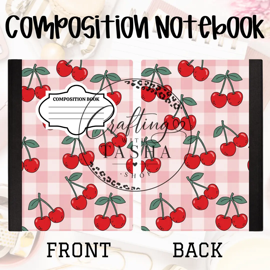 Cherry/Checkered Composition Notebook Cherry/Checkered Composition Notebook