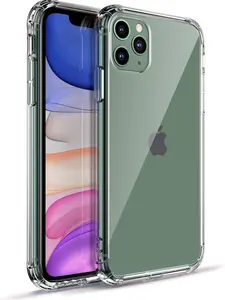 Phone Case for iPhone 11 Pro 5.8 inch (2019), Clear Reinforced Corners TPU Bumper, Thin Soft & HD Clear Anti-Scratch Shockproof & Dropproof Protective Cover for iPhone 11 Pro
