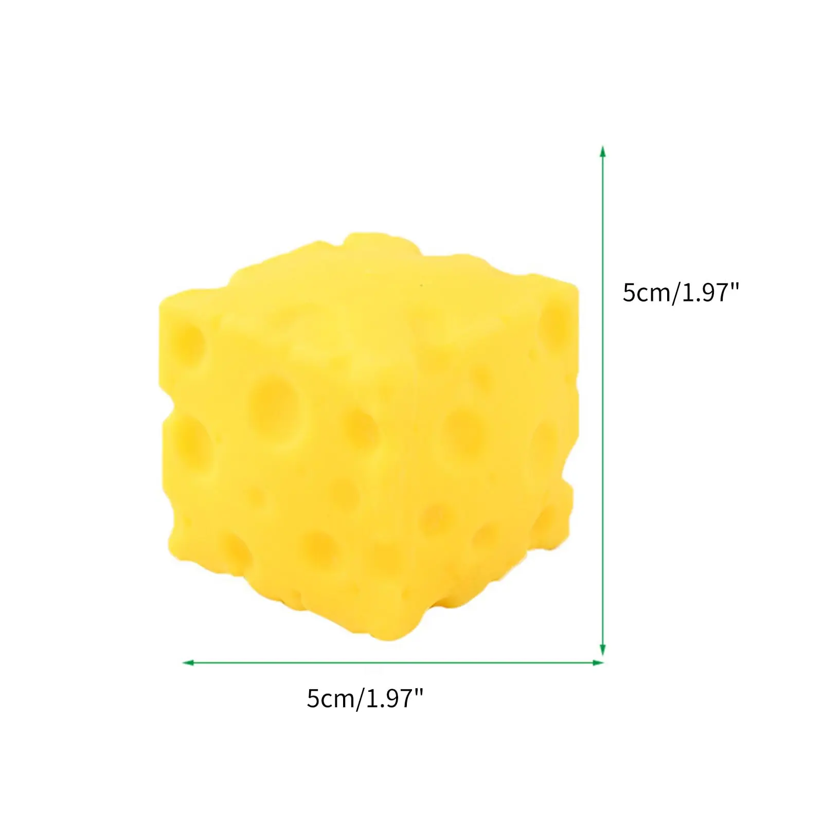 【Free gift】Cheese Shaped Squishy Cube Block (1 PC, 5×5×5 cm) - Soft Stress Ball, Decompression Squeeze Toy for Teens, Stress Relief Fidgets, Easter Basket Stocking Stuffers