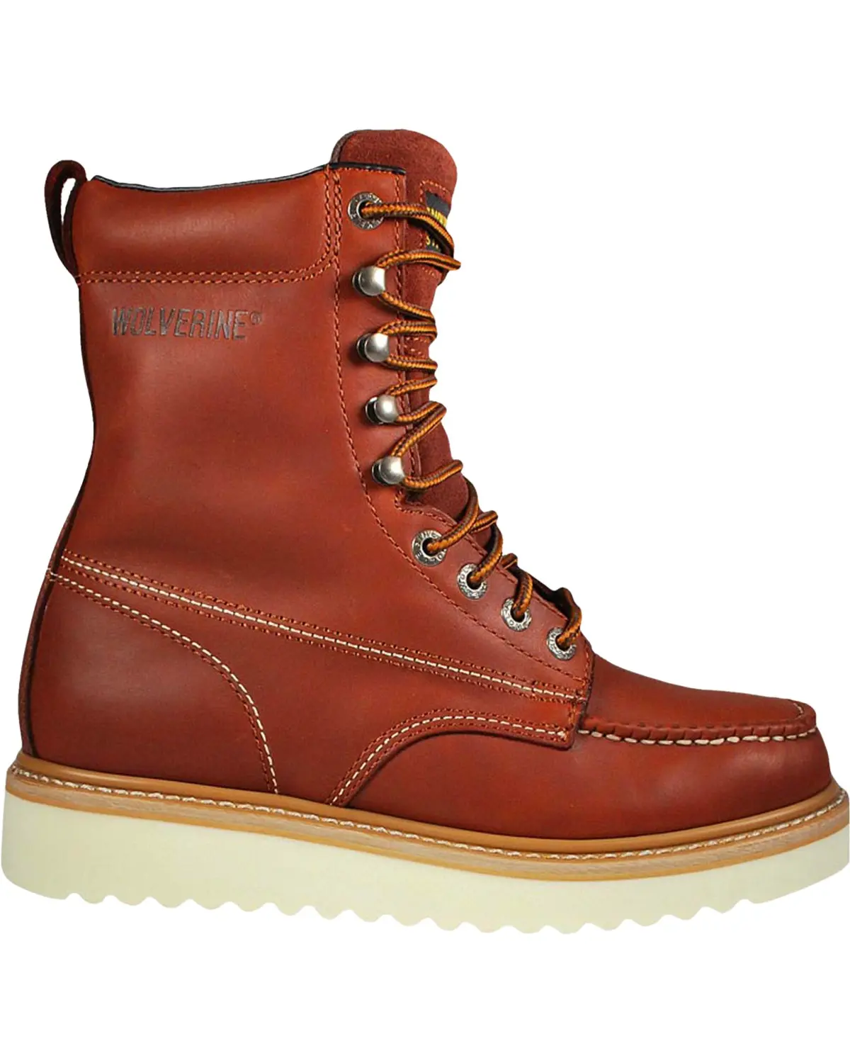 Wolverine Men's Men'S 8" Leather Work Boot Moc Toe - W08525