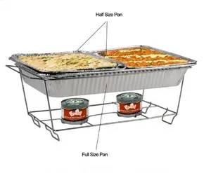 TigerChef 90-Piece Disposable Buffet Chafer Set with Serving Utensils