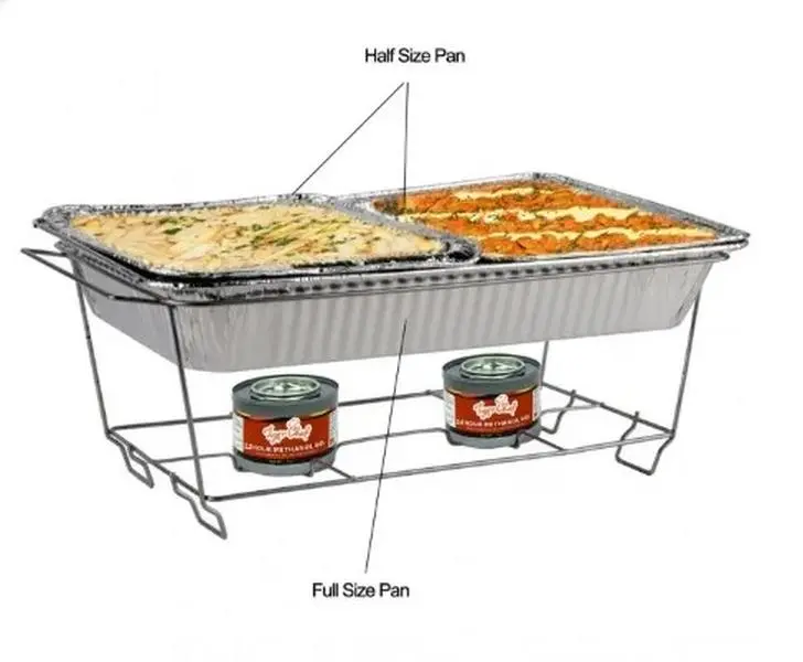 TigerChef 90-Piece Disposable Buffet Chafer Set with Serving Utensils