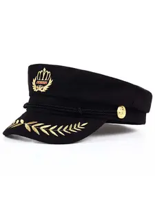 Unisex Crown Wheat Beret Hat, Adjustable Sun Protection Casual Polyester Cap for Spring & Fall, Outdoor Travel Beach Vacation Wear, Outdoor Hats, Adjustable Stylish Hat