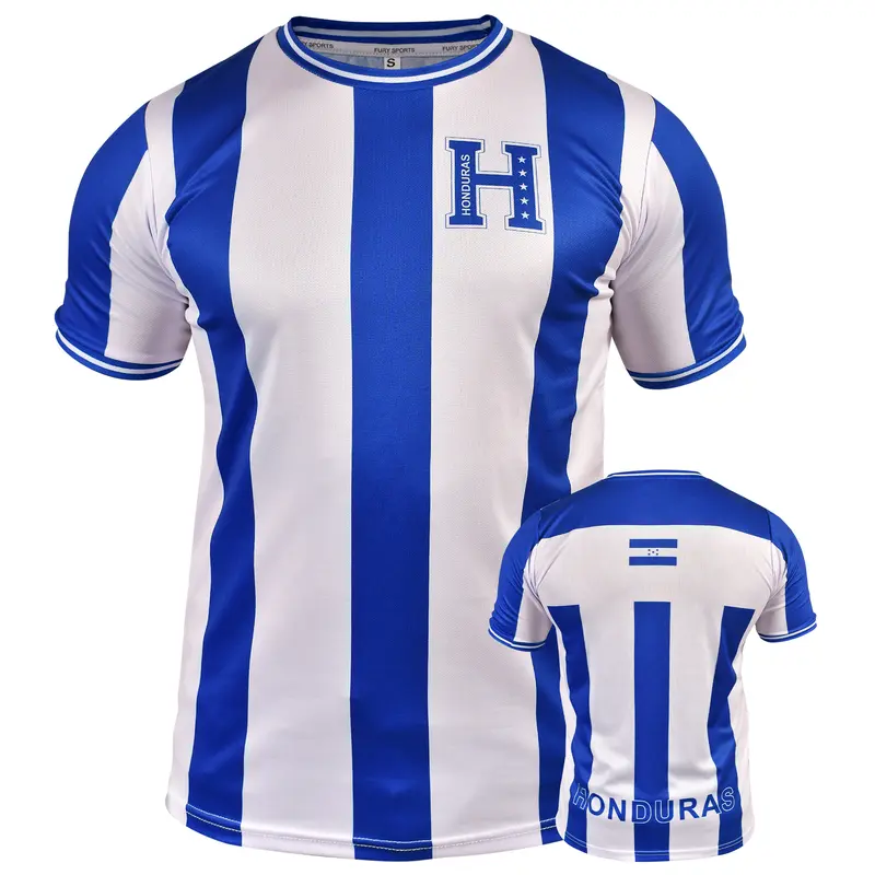 Fox & Fury Heritage-inspired Soccer Jersey Fans of Honduras Colors - Soccer Shirt - Football Jersey Men/Women/Unisex