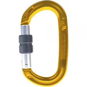 Singing Rock 422167 Oxy Screw Gate Carabiner, Gold