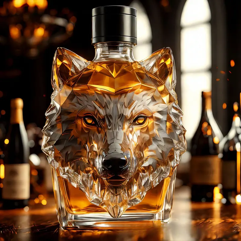 Creative Ford Mustang Whiskey Decanter Glass Bottle Car Shape