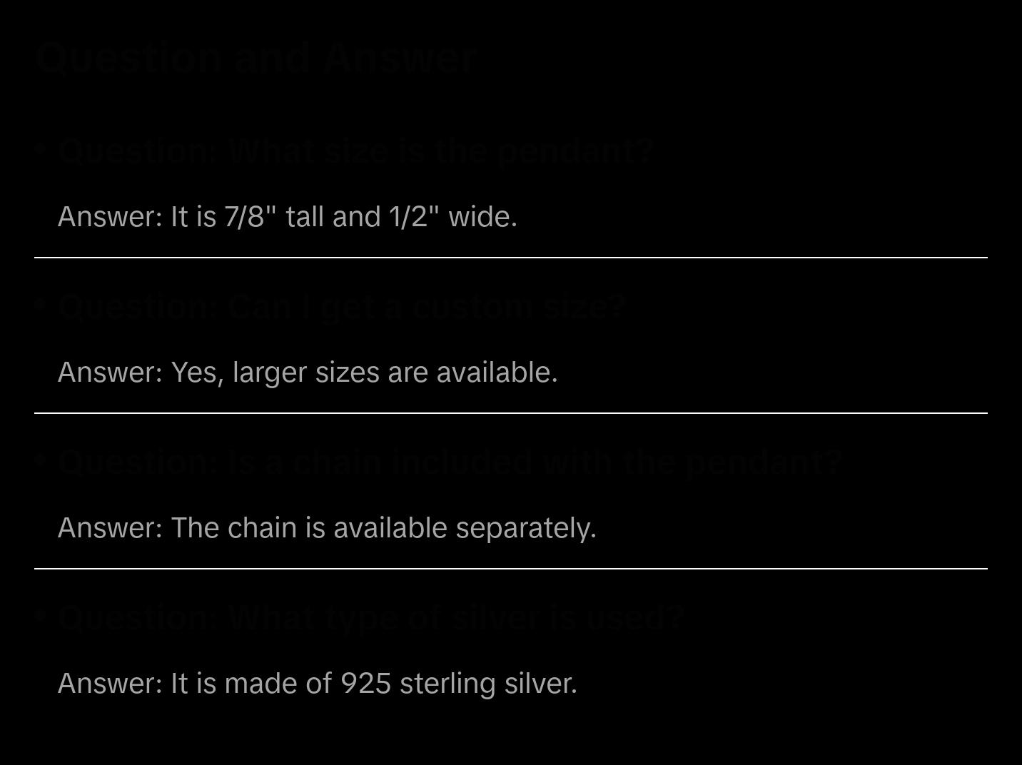 Wolf Pendant, Arrowhead pendant, no Inlay, 925 Sterling Silver