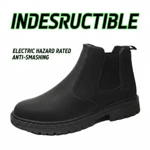 Puncture-proof Splash-proof Smash-proof Breathable Safety Shoes Unisex Comfortable Chef Work Shoe Waterproof Anti-slip Durable Outdoor Complete Foot Protection Men Women Mechanics Chefs Versatile Use