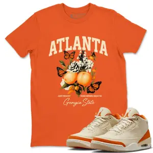 Georgia Peach Unisex Graphic Shirts To Match Sneakers  Jordan 3 Women's Starfish, 3 Women's Starfish Outfit, Trending Shirts, Top Tshirt