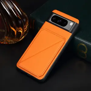 Luxury Faux Leather Stand Card Holder Phone Case Frosted Feel For Google PIxel 10 Pro XL 9A 8 7 6 For Unisex Relatives Friends and Elders Holiday Gift
