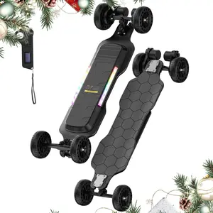【Valentine's Day】High-Speed Electric Skateboard with Remote Control, 32MPH/30MPH/12MPH/9MPH Top Speed, 3000W/1200W/500W/450W Motor, Powerful Electric Longboard Skateboard to Scooter for Adults ＆Teens Removable Battery Quick Replacement