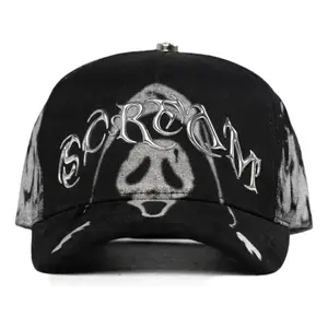 Barbas Hats B Star Graffiti Scream Color Adjustable Cap