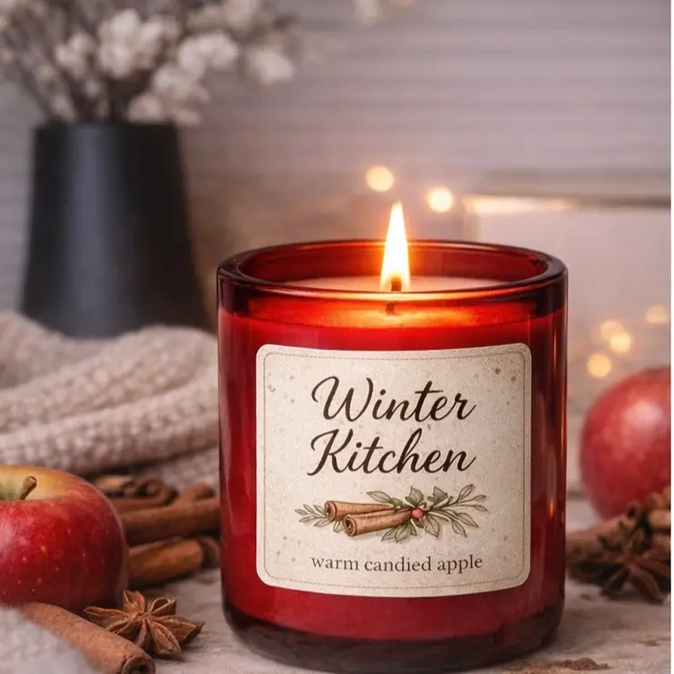 Winter Kitchen Candied Apple 10 oz  Candle