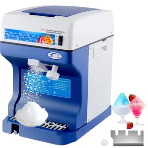 110V Electric Ice Shaver Machine For Snow Cones, 250W Tabletop Snow Cone Maker With Adjustable Ice Texture, High Speed Ice Shaving Machine 265 Lbs Per Hour For Home And Commercial Use