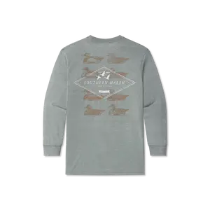 Youth SEAWASH™ Tee - Decoy Stamp - Long Sleeve