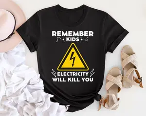 Remember Kids Electricity Will Kill You Shirt, Reddy Kilowatt Shirt, Remember Kids, Electricity Will Kill You Retro Tee, Gift For Friend