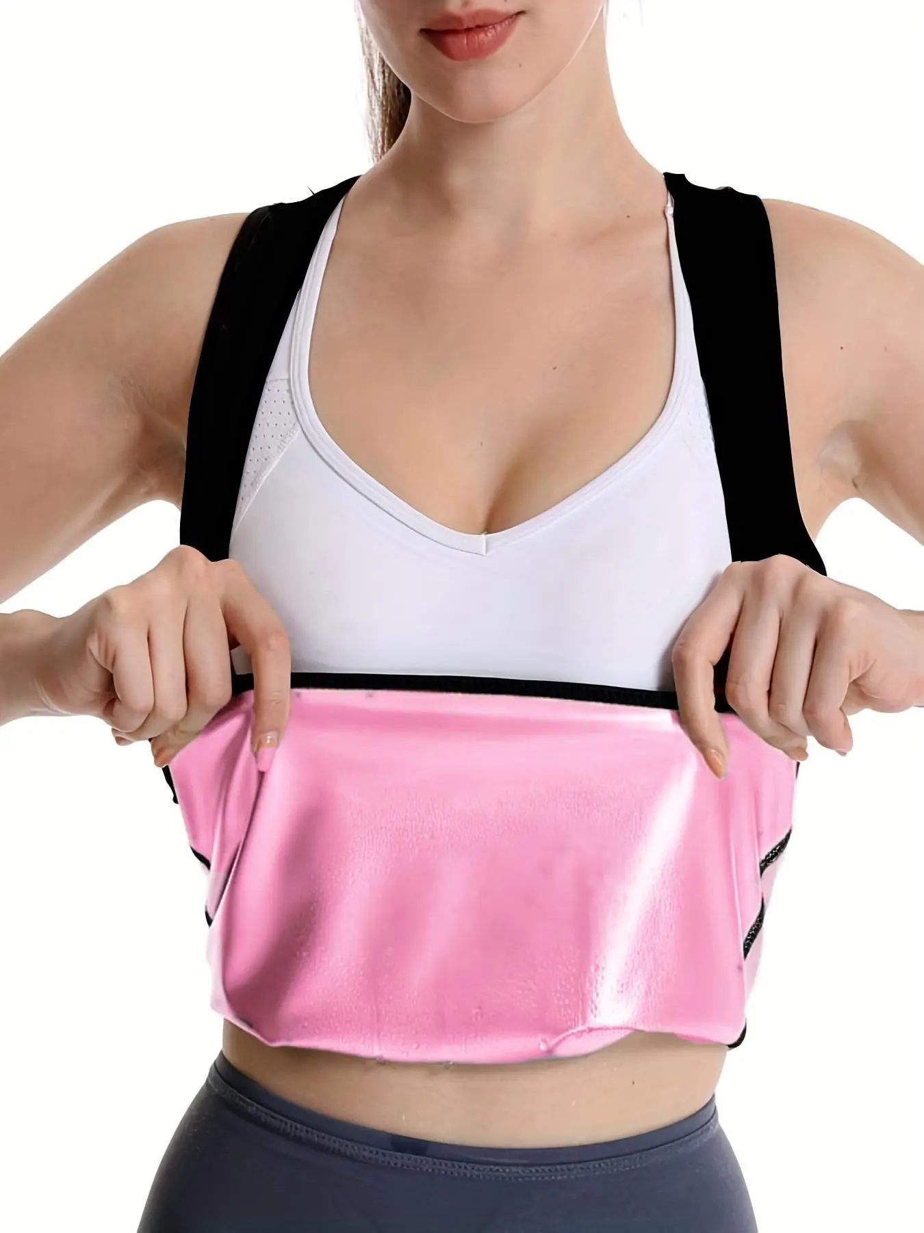 Women's Solid Color Sports Vest, Activewear Vest, Active Tops, Fitness Clothes Tops, Breathable Comfortable Sports Tank Top for Yoga Gym Workout Running, Ladies Sportswear for All Seasons