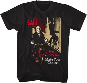 Saw Halloween Movie Tshirt, Live Or Die. Make Your Choice Tee, Halloween Party Tshirt, Happy Halloween Party, Scary Halloween Shirts, Trick or Treat Shirt, Horror Halloween Shirt, Funny Halloween Shirt, Unisex Tshirt