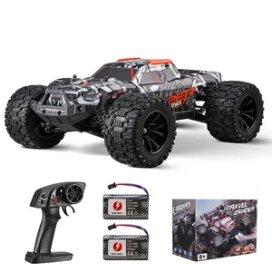 fathersdaygift VEVOR Remote Control Car, 1: 14 Scale RC Car for Kids, All Terrain 4WD Off-Road Monster Truck with 45 Wheelie 2 Batteries, 38 km/h High Speed Hobby Racing Car - Ideal Gift for 8+ Years Kids