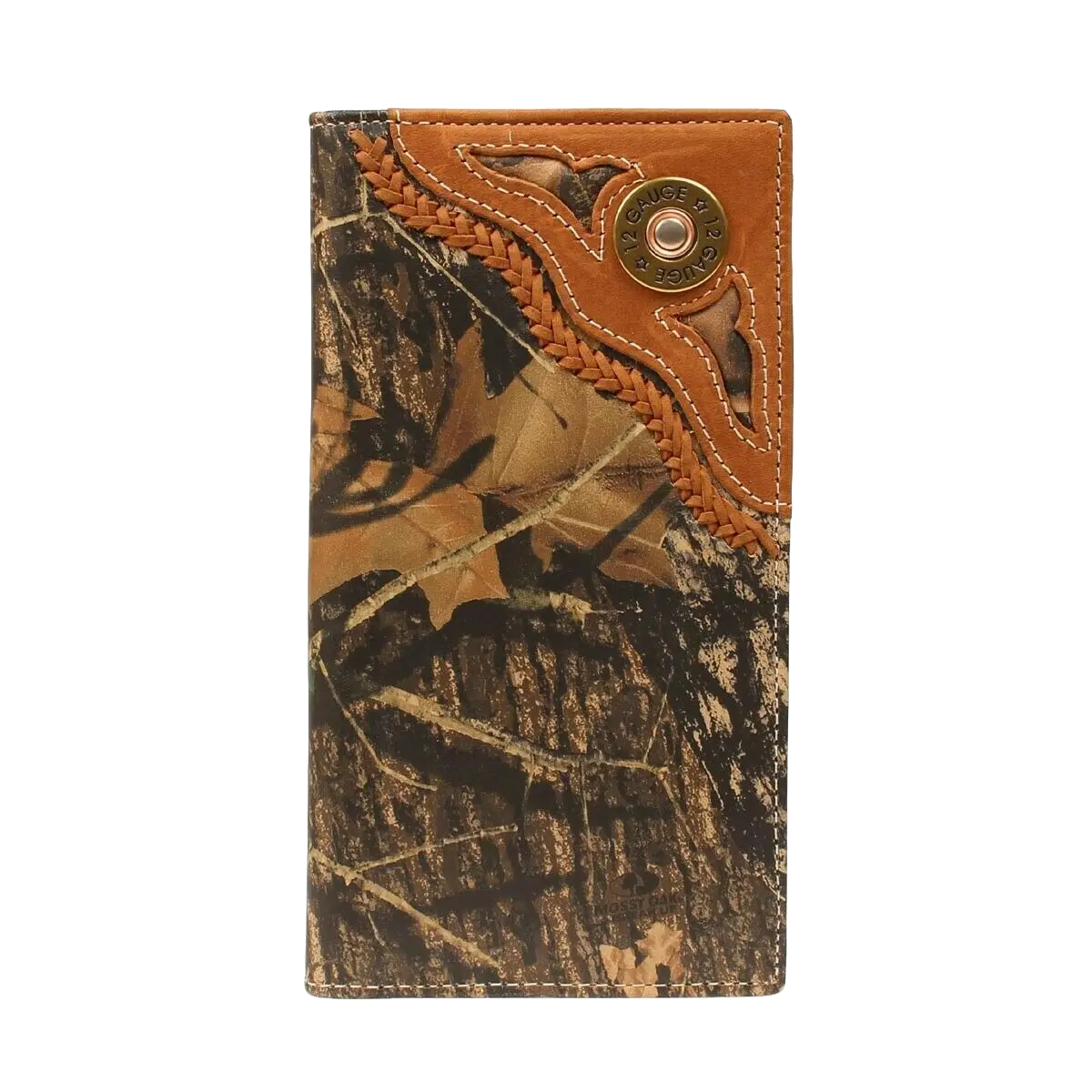 Nocona Men's Tan & Camo Shotgun Shell Rodeo Wallet N54440222