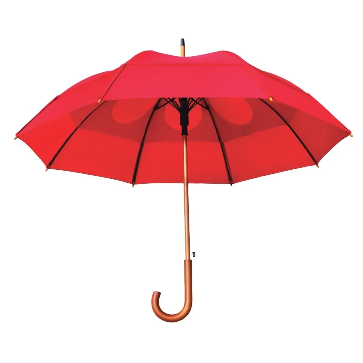 212 MAIN GustBuster 37148RD Classic Automatic Durable Umbrella - 48 in., Red, Lightweight, Fiberglass Ribs, Fitted Sheath, Gifts, Durable Umbrellas