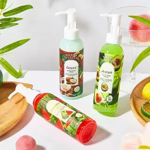 GlowSkin Fruit-Lover's Exfoliator - 5 Yummy Scents Watermelon Peach Coconut Avocado Orange Alcohol Free Smooth Skin Body Care Exfoliant