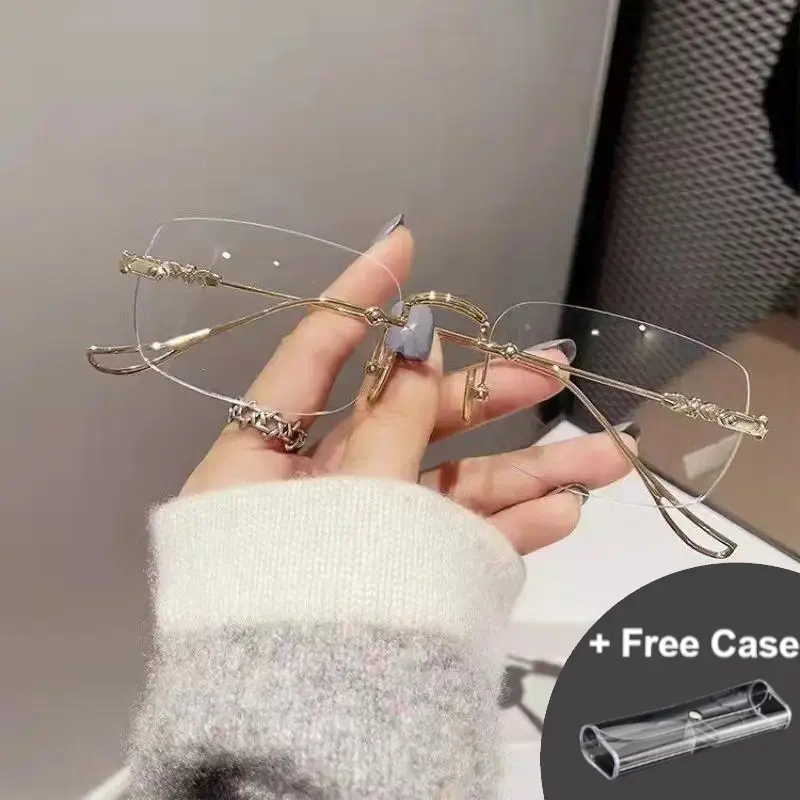 Anti Blue Light Anti Radiation Glasses For Men Women Clear Lens Computer Phone Screen Protection Eye Strain Relief Eyewear, Free Glasses Case Included, Suitable for Everyday Wear, Ready to be Gift Option